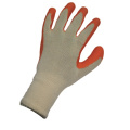 13G String Knit Liner Knit Wrist Orange Latex Glove (5220)